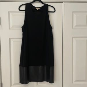 Mud Pie black dress with “leather” accent